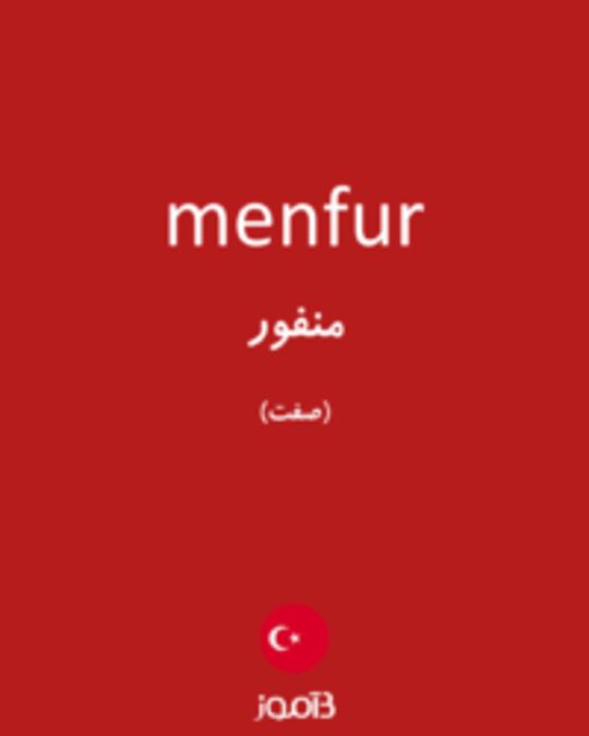  تصویر menfur - دیکشنری انگلیسی بیاموز