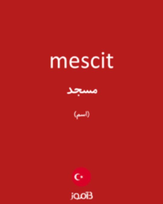  تصویر mescit - دیکشنری انگلیسی بیاموز