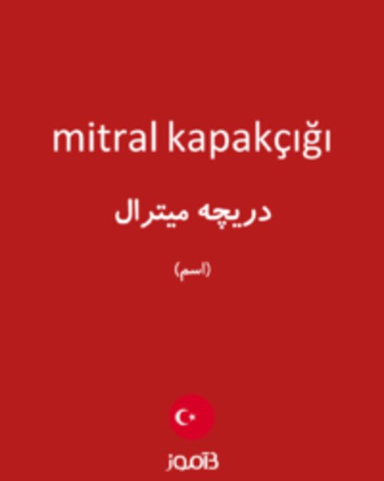  تصویر mitral kapakçığı - دیکشنری انگلیسی بیاموز