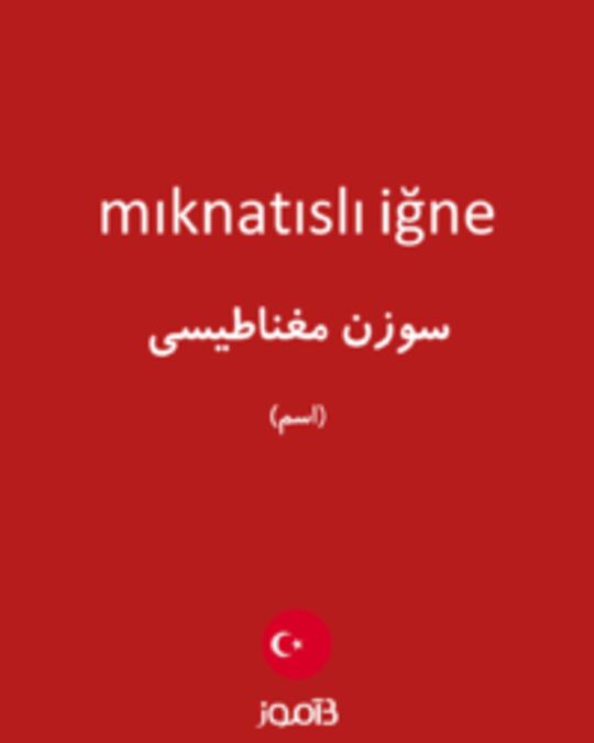  تصویر mıknatıslı iğne - دیکشنری انگلیسی بیاموز