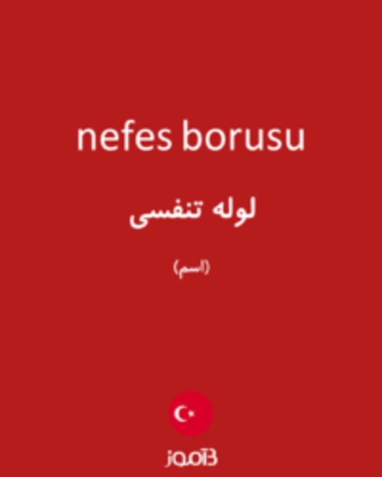  تصویر nefes borusu - دیکشنری انگلیسی بیاموز