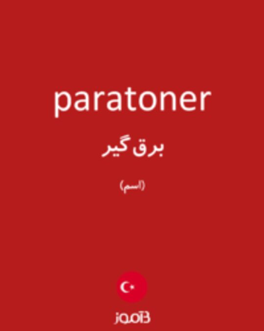  تصویر paratoner - دیکشنری انگلیسی بیاموز