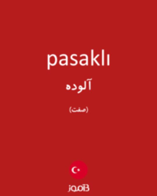  تصویر pasaklı - دیکشنری انگلیسی بیاموز