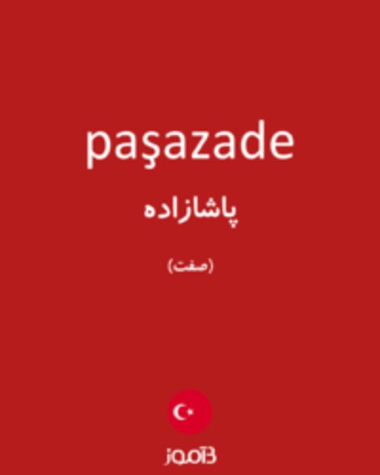  تصویر paşazade - دیکشنری انگلیسی بیاموز