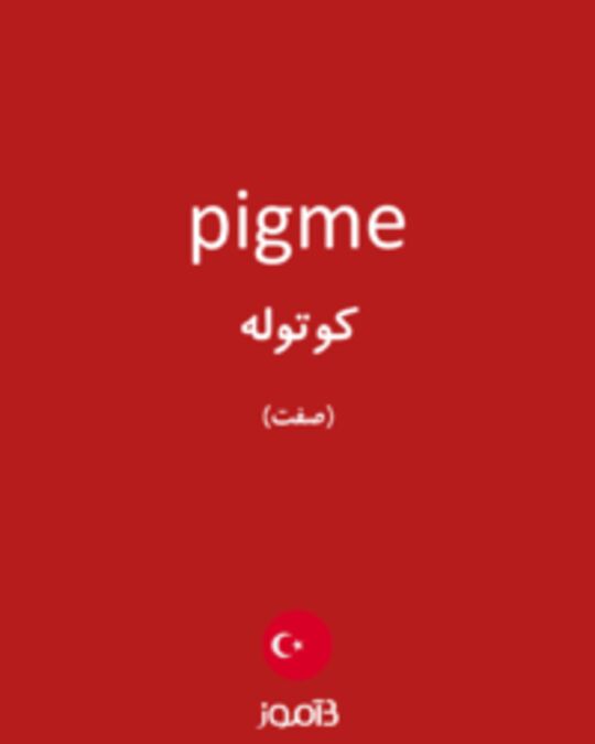  تصویر pigme - دیکشنری انگلیسی بیاموز