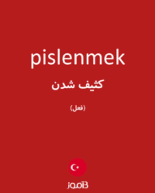  تصویر pislenmek - دیکشنری انگلیسی بیاموز