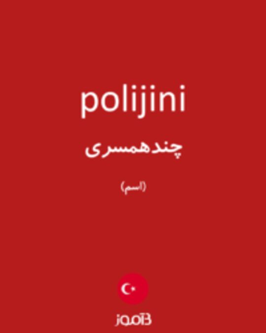  تصویر polijini - دیکشنری انگلیسی بیاموز