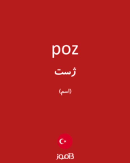  تصویر poz - دیکشنری انگلیسی بیاموز