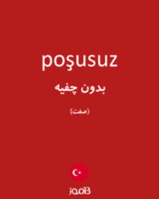  تصویر poşusuz - دیکشنری انگلیسی بیاموز