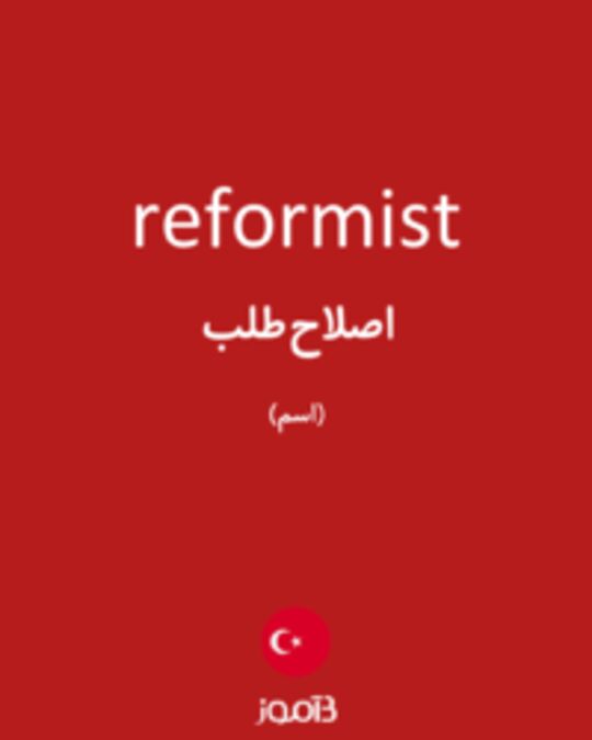  تصویر reformist - دیکشنری انگلیسی بیاموز