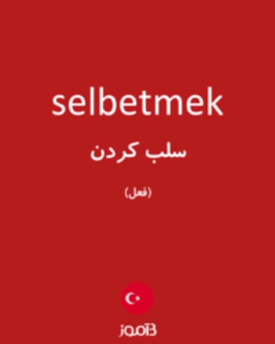  تصویر selbetmek - دیکشنری انگلیسی بیاموز