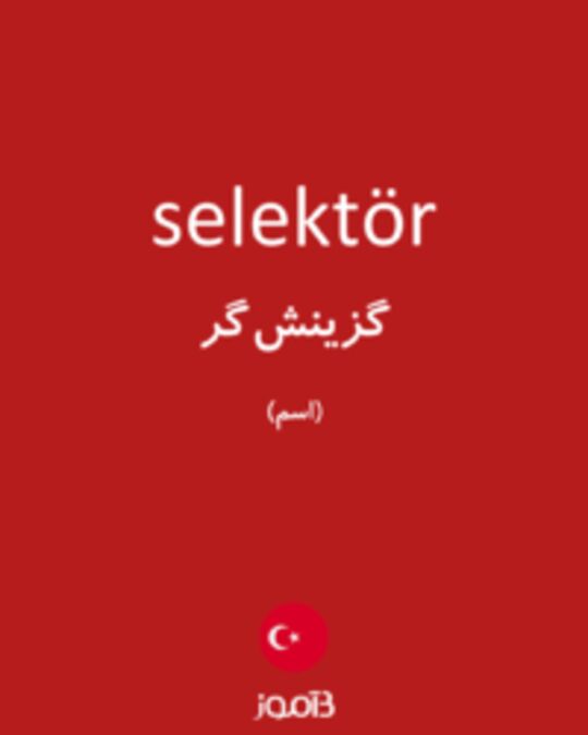  تصویر selektör - دیکشنری انگلیسی بیاموز