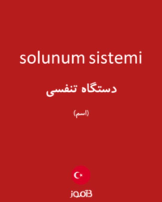  تصویر solunum sistemi - دیکشنری انگلیسی بیاموز