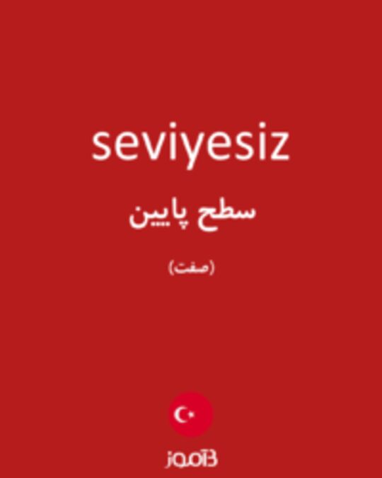  تصویر seviyesiz - دیکشنری انگلیسی بیاموز