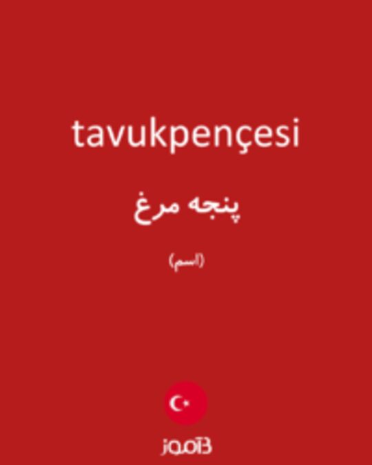  تصویر tavukpençesi - دیکشنری انگلیسی بیاموز