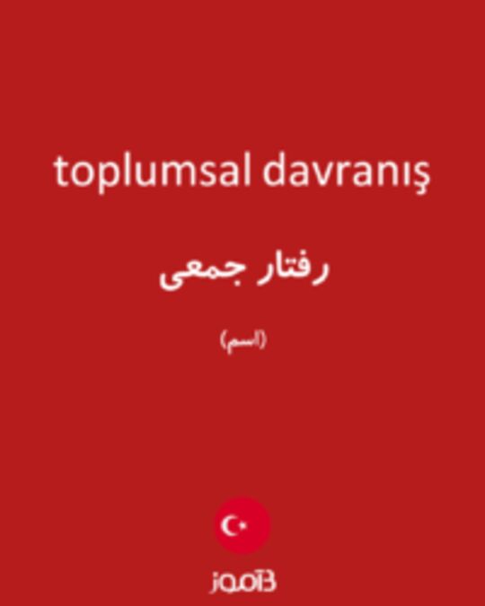  تصویر toplumsal davranış - دیکشنری انگلیسی بیاموز