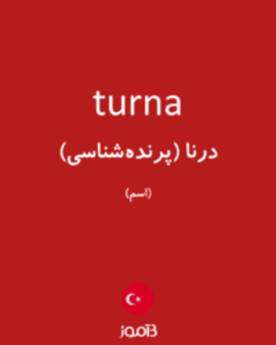  تصویر turna - دیکشنری انگلیسی بیاموز