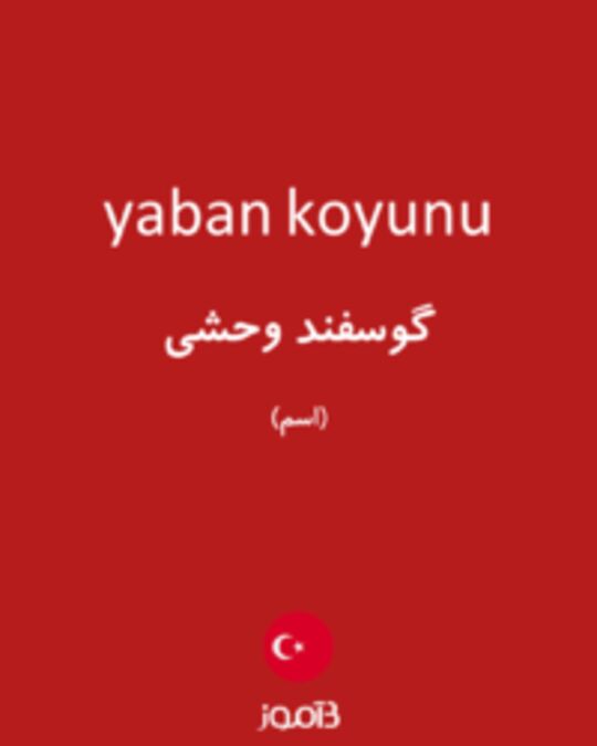  تصویر yaban koyunu - دیکشنری انگلیسی بیاموز