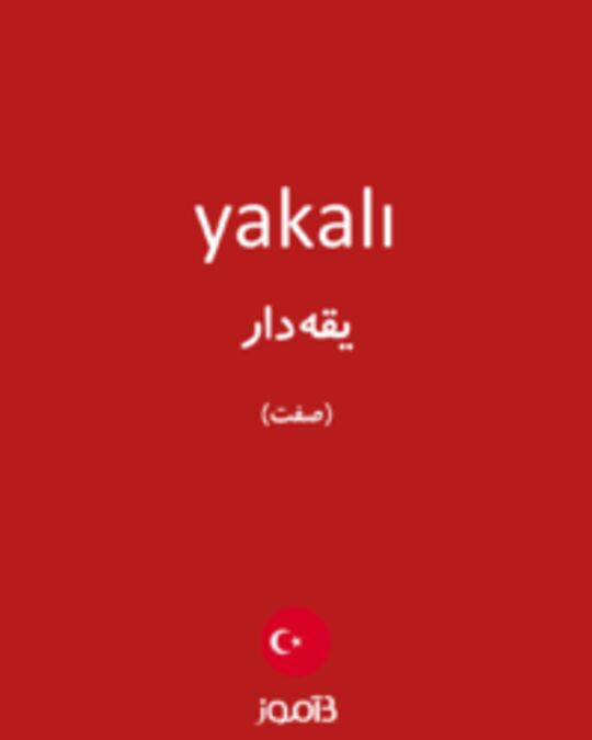  تصویر yakalı - دیکشنری انگلیسی بیاموز