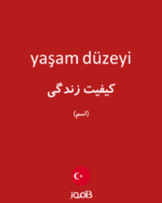  تصویر yaşam düzeyi - دیکشنری انگلیسی بیاموز