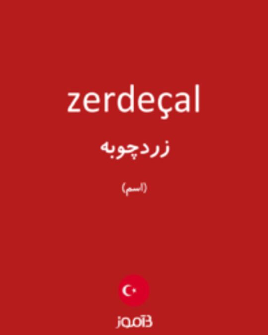  تصویر zerdeçal - دیکشنری انگلیسی بیاموز