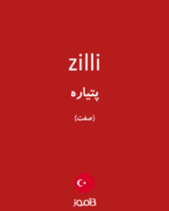  تصویر zilli - دیکشنری انگلیسی بیاموز