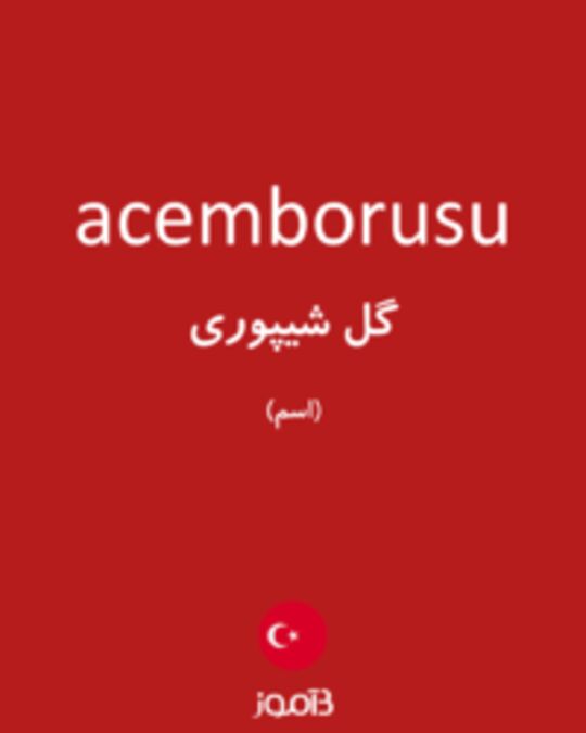  تصویر acemborusu - دیکشنری انگلیسی بیاموز