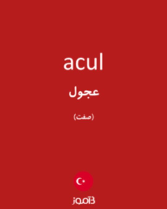  تصویر acul - دیکشنری انگلیسی بیاموز