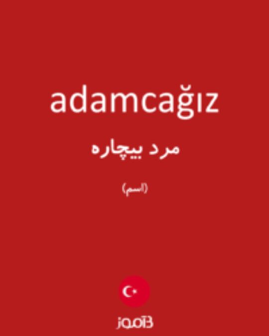  تصویر adamcağız - دیکشنری انگلیسی بیاموز