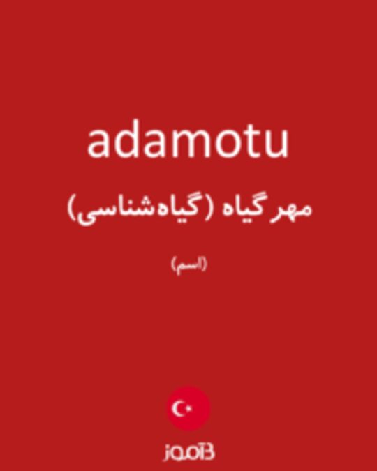  تصویر adamotu - دیکشنری انگلیسی بیاموز