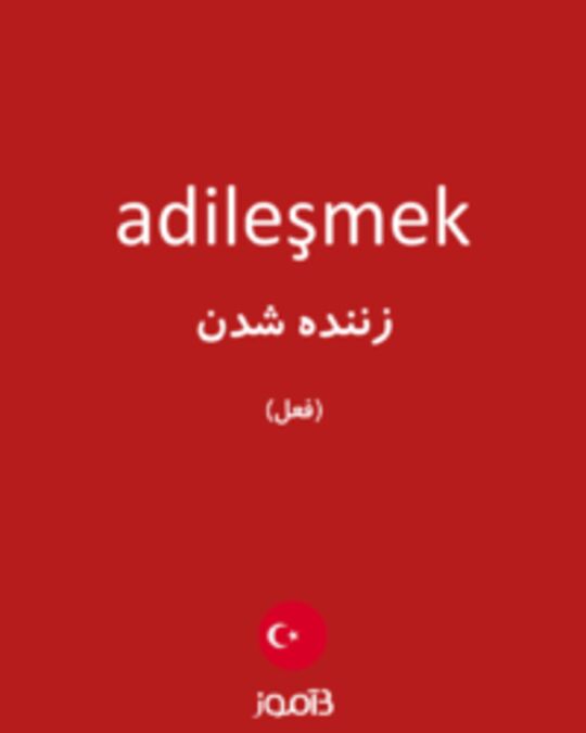  تصویر adileşmek - دیکشنری انگلیسی بیاموز