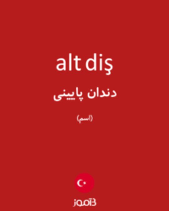  تصویر alt diş - دیکشنری انگلیسی بیاموز