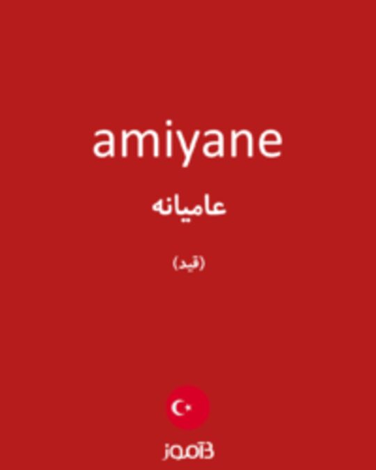  تصویر amiyane - دیکشنری انگلیسی بیاموز