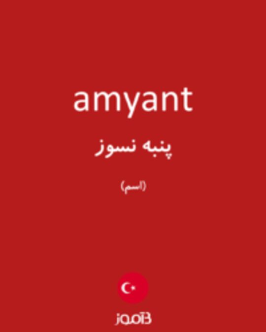  تصویر amyant - دیکشنری انگلیسی بیاموز