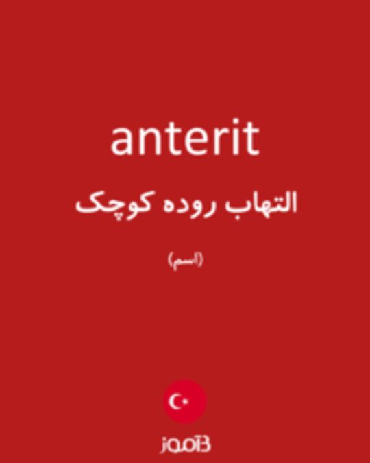  تصویر anterit - دیکشنری انگلیسی بیاموز