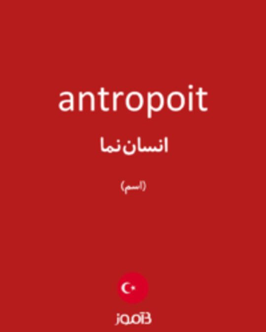  تصویر antropoit - دیکشنری انگلیسی بیاموز