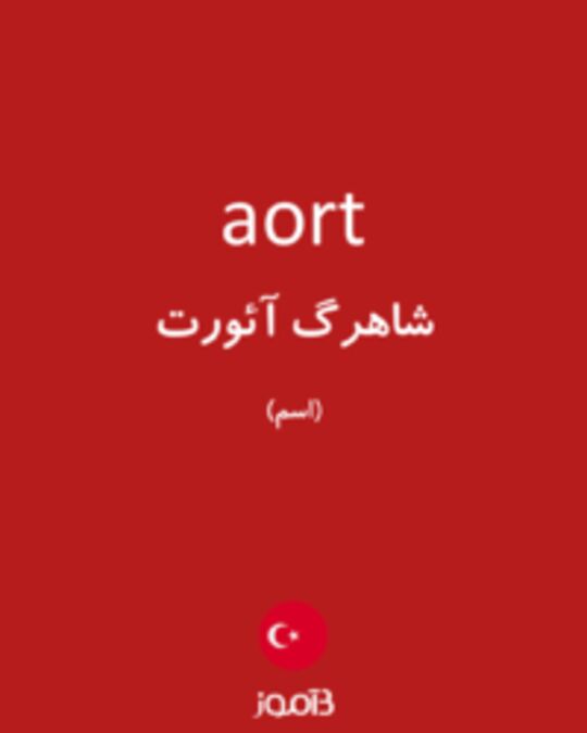  تصویر aort - دیکشنری انگلیسی بیاموز