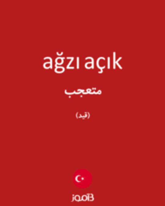  تصویر ağzı açık - دیکشنری انگلیسی بیاموز