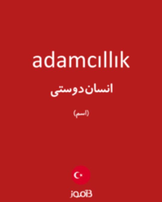  تصویر adamcıllık - دیکشنری انگلیسی بیاموز