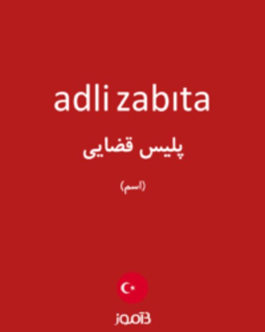  تصویر adli zabıta - دیکشنری انگلیسی بیاموز