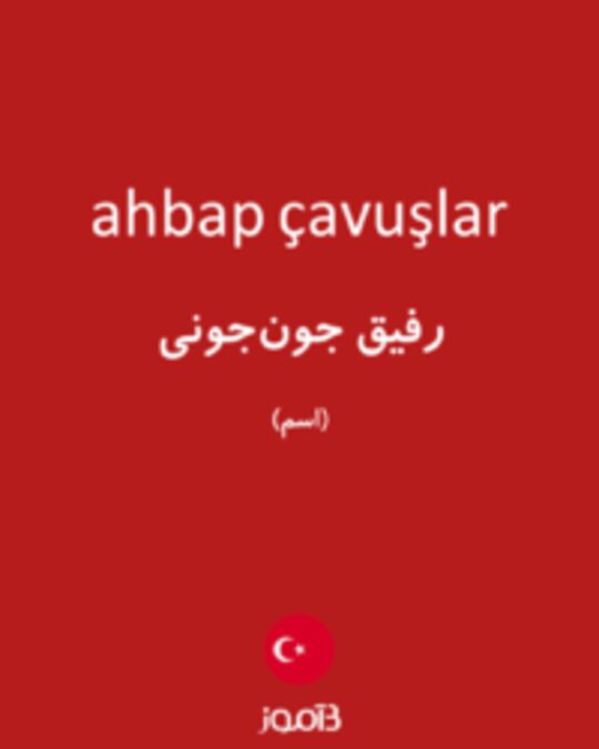  تصویر ahbap çavuşlar - دیکشنری انگلیسی بیاموز