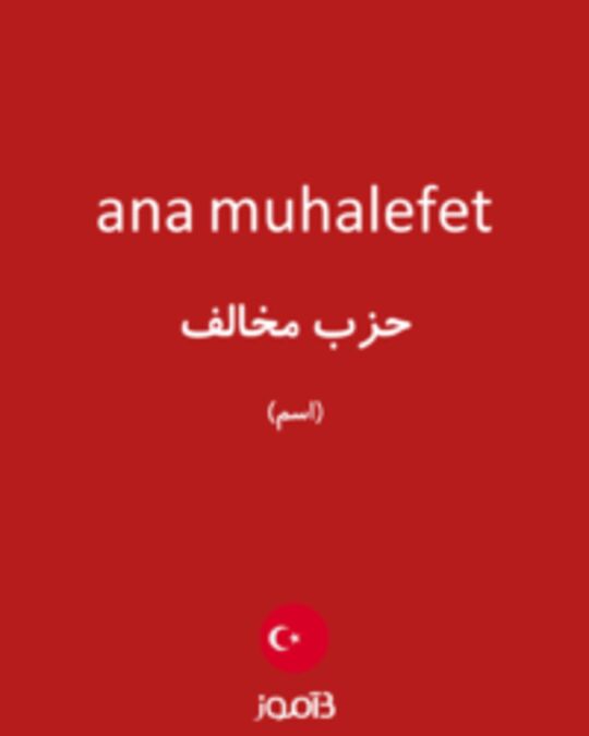  تصویر ana muhalefet - دیکشنری انگلیسی بیاموز