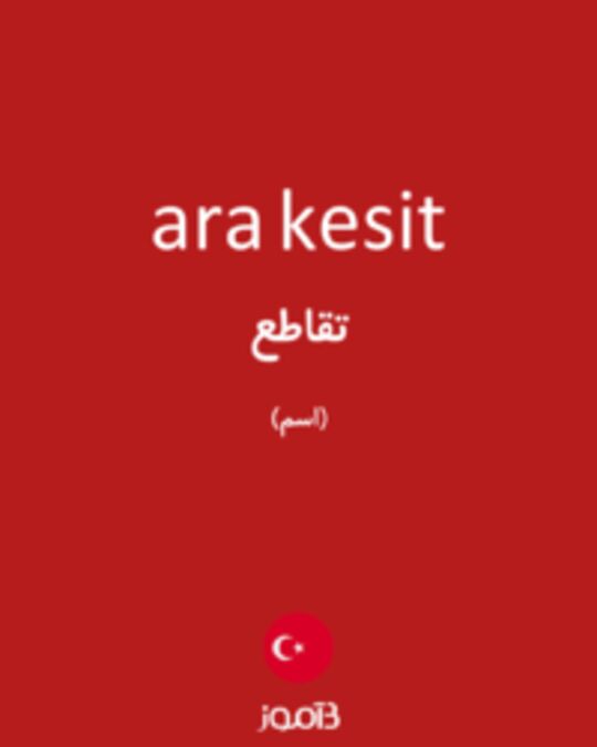  تصویر ara kesit - دیکشنری انگلیسی بیاموز