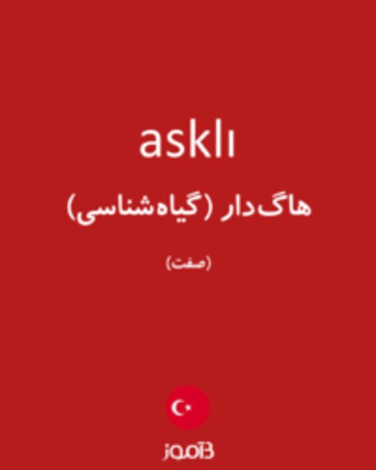  تصویر asklı - دیکشنری انگلیسی بیاموز