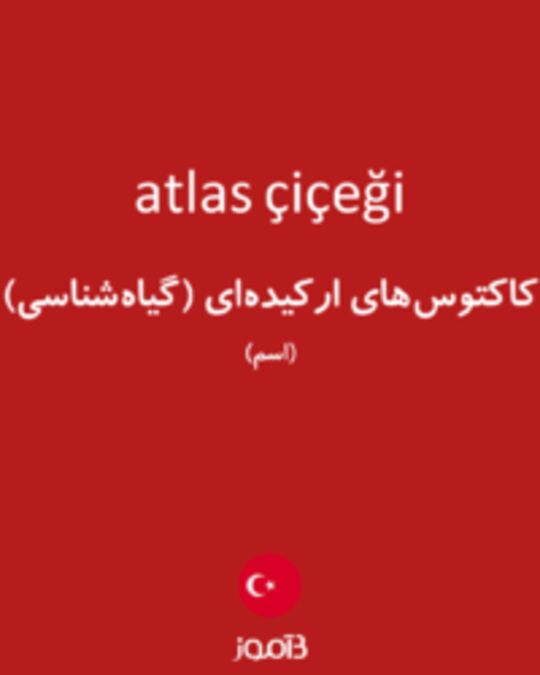  تصویر atlas çiçeği - دیکشنری انگلیسی بیاموز