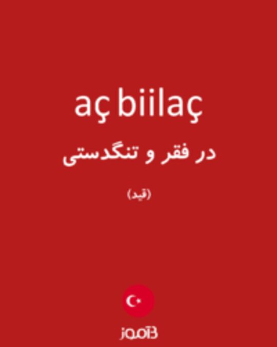  تصویر aç biilaç - دیکشنری انگلیسی بیاموز