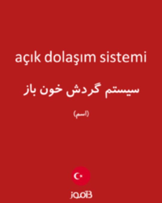  تصویر açık dolaşım sistemi - دیکشنری انگلیسی بیاموز