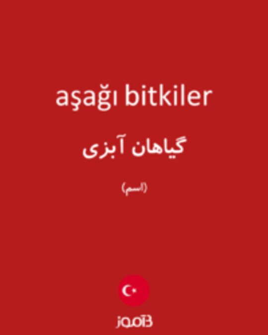  تصویر aşağı bitkiler - دیکشنری انگلیسی بیاموز