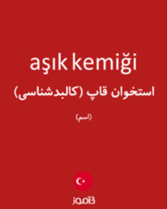  تصویر aşık kemiği - دیکشنری انگلیسی بیاموز