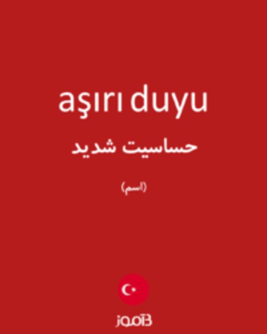  تصویر aşırı duyu - دیکشنری انگلیسی بیاموز